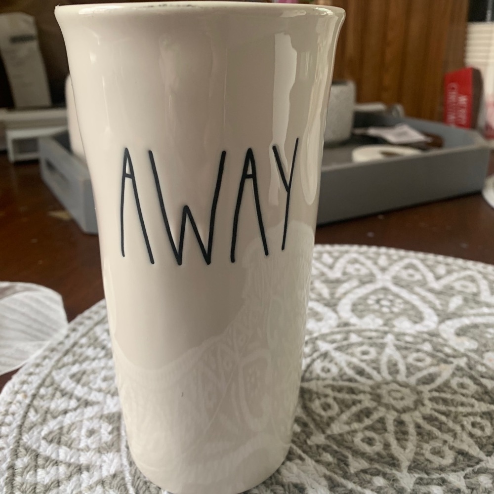 Rae Dunn “Away” Tall Mug